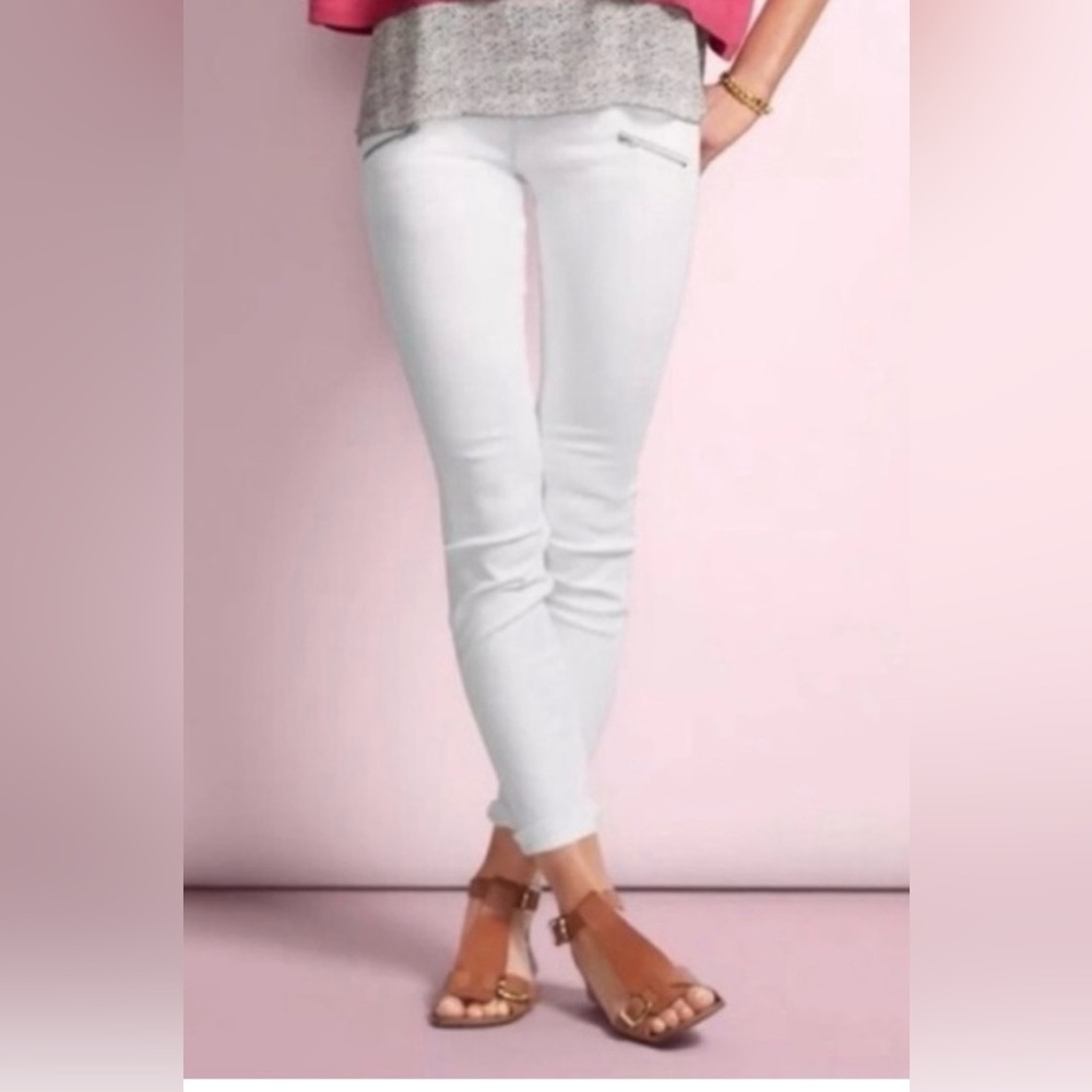 Cabi  #5306 white stretch skinning jeans size 10 - new in bag